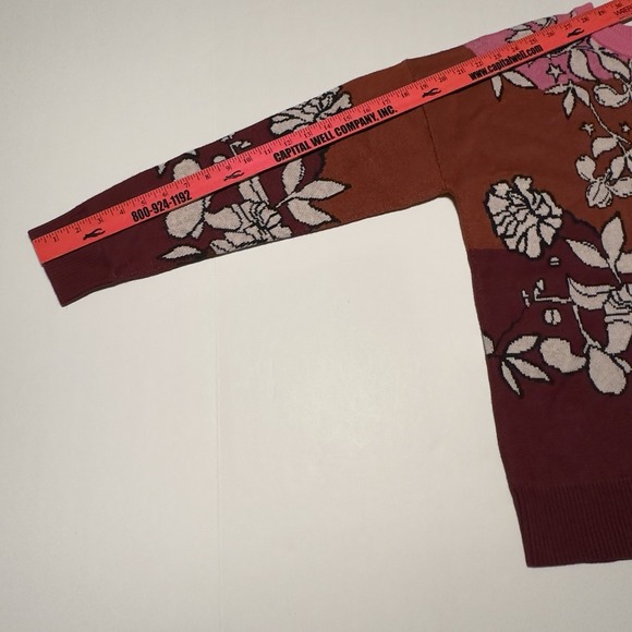 NWT Women's Roxy X Rowley Cozy Technical Sweater Wool Blend Large Burnt Henna - Picture 5 of 10